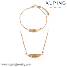 64106-Xuping forma de moda 18k forma de la pluma joyas en guangzhou